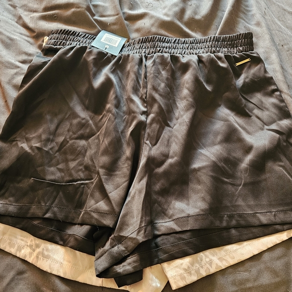 BCBG Maxazaria Two Pairs Satin Shorts Size M NWT - Picture 2 of 6